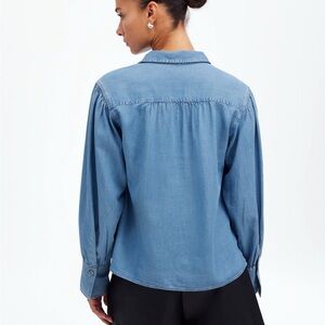 Blue Denim Long Sleeve Shirt